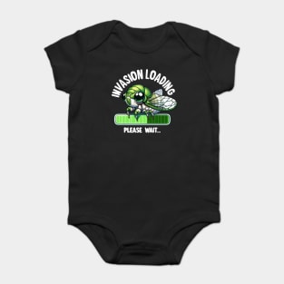 Cicada Invasion Loading Funny Cicada Summer Baby Bodysuit